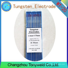 WT-20 2% électrodes de tungstène TIG de 2,4 mm 3/32 &#39;&#39; Thoriated